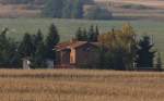 20.10.2012 ehem. Bahnwrterhaus am km 81,0 der Berlin - Stettiner Eisenbahn.