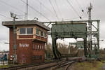 Nordportal der Huntebrücke in Oldenburg.