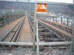 Die Werrabrcke in Hann.Mnden,sie wurde gleich nach der Stilllegung der Strecke gesperrt.