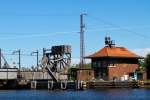 Ein letzter Blick auf die alte Anklamer Eisenbahnbrcke bevor sie am 30.05.2012 zurckgebaut wird. Bild vom 27.05.2012.