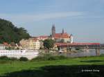 S-Bahn, Elbe, Brcke, Kreuzfahrtschiff  Clara Schumann , Dom - Meien am 17.08.2006  