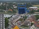 11.07.2009 Wolgast, Peenebrcke ; der Schlievorgang luft