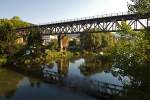 Alte Eisenbahnbrücke über die Werra in Hannoversch Münden.