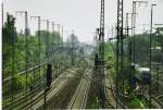 Die Gleisanlagen vor dem Bahnhof Karlshorst