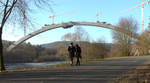 29.012.2008, Baustelle der Brücke im Zuge der ICE-Trasse Erfurt - Ebensfeld über den Froschgrundsee bei Rödental