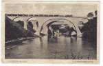 Historische Postkarte mit den Stampfbetonbrcken ber die Iller.
Fertigstellung 1906. Grte Stampfbetonbrcken der Welt.
Heute noch fr den Eisenbahnverkehr und den Strassenverkehr genutzt.