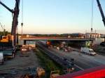 Am Abend des 18.05.2012 wurde die neue S-Bahn-Brcke der Linie S2 zwischen Berlin-Buch und Berlin-Karow eingebaut.