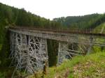 Das Ziemestal Viadukt auf der Stillgelegten Strecke Triptis-Marxgrn am 09.05.13