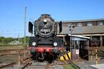 Museumseisenbahn Hanau 50 3552-2 auf der Drehscheibe am 05.05.18 beim Lokschuppenfest