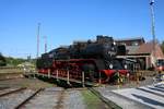 Museumseisenbahn Hanau 50 3552-2 auf der Drehscheibe am 05.05.18 beim Lokschuppenfest