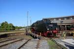 Museumseisenbahn Hanau 50 3552-2 auf der Drehscheibe am 05.05.18 beim Lokschuppenfest