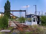 Die Drehscheibe 2 im Bw Leipzig West prsentiert sich im Mai 2009 in einem erbrmlichen Zustand.