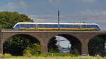 Der Dieseltriebzug VT 648 937 ist hier Ende August 2022 in Duisburg zu sehen.