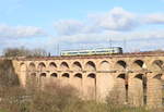 440 411/911 als RB 17a Pforzheim-Bietigheim am 22.02.2020 auf dem Enzviadukt in Bietigheim.