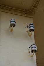 Am Stellwerk am Jüterbog Altes Lager fanden sich diese Isolatoren.