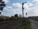Das Einfahrsignal D von Joachimsthal,am 01.Mai 2017,aus Richtung Milmersdorf.