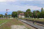 Noch stehen die Fl�gelsignale im Bahnhof Zeitz. Hier am 15.05.2026 mit Blick Richtung Wei�enfels und Zeitz.