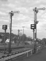 Im Jahre 2008 stehen noch Formsignale in Bad Mergentheim nur wie lange noch ist der Frage?