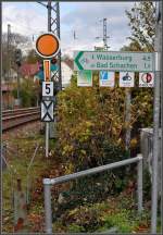 Vorsignal am Gleisdreieck Richtung Lindau Reutin.