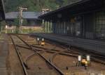 Zittau: 07:39 Uhr am 01.08.2014 ,eine doppelte Gleisverbindung (in der DDR der Traum eines Modelleisenbahners) Die Signale im Hintergrund zeigen  Hp0.