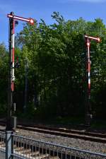 Ausfahrsignale im Bahnhof Ingelbach Westerwald.