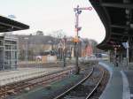 Signalanlage in Richtung Bad Harzburg  im Bereich des Bahnhofes Goslar  am 23.