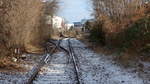 Das frühere Verbindungsgleis zwischen Erfurt Nord und Erfurt Ost am 17.01.2017.