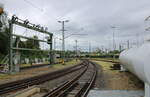 Ein Teil der Gleisanlagen bei Alstom in Kassel, beim Tag der offenen Tür am 01.07.2023.