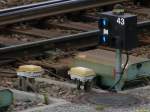 Weiche 43 am Skandinavienkai in Travemnde.