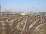 Blick ber den Gter- und Rangierbahnhof am 23.03.2003.