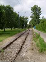Ein Bahnanschluss in Karlsruher Rheinhafen am 12.06.09