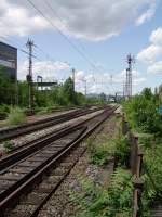 Westliches Gleisvorfeld des Frankfurter Hbf am 11.06.11