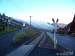 Nebenbahn nach Traben-Trarbach kurz vor der Einfahrt in den Bf Reil.  (Dezember 2005)