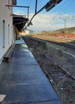 Ein Teil der ehemaligen G�terabfertigung in Bad Hersfeld, am 19.03.2021.