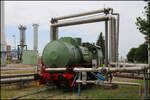 
Am 20.6.2026 stand die Dampfspeicherlok F 067 der Romonta Werke in Amsdorf an der F�llstation.