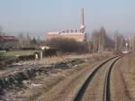  Ziegeldampflok  an der Strecke Geithain-Borna bei Leipzig