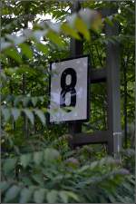 Keineswegs eine Geschwindigkeitsbegrenzung fr Raser auf dem Fugngerweg neben der Bahnlinie...