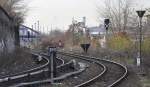 Berlin, Bf Ostkreuz, 25.11.10;  Signal So 1, Permissivendtafel, am Zufhrungsgleis von der Ostbahn nach Warschauer Strae.