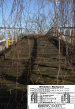 (K)ein Bahnbild ? Doch es ist die ehemalige, nun verfallende Verladebrücke für den einzigen, nur saisonal verkehrenden Autozug Dresden - Budapest  Metropol   Zugpaar D1472 / D1473.