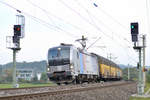 Siemens Vectron 193 994-1 der Tank Match Rail Hamburg zieht ihre Güterwagen kommend aus Neustadt Aisch Bhf.