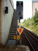 Signale der Hamburger S-Bahn kurz vor Hamburg Altona