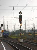 Ausfahrsignal im Hbf Karlsruhe 7.8.07