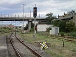 Ausfahrsignal S,in Richtung Ellrich,in Nordhausen am 01.September 2022.