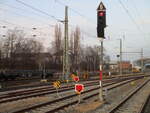 Ausfahrsignal N4 von Bergen/Rügen am 09.März 2026.