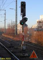 Freie Fahrt nach Dortmund. Witten Hbf. 11.02.2008.