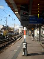 Ausfahrsignal P6 in Stralsund Richtung Rostock.