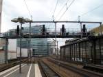 Ausfahrsignale auf einer Signalbrcke in Richtung Berlin Charlottenburg in Berlin Zoologischer Garten