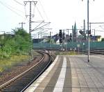 Hier zweigt das Signal einmal 60 km/h und halt am nhsten Hauptsignal.