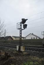 Linkes Vorsignal in Aligse.