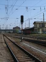 Ausfahrsignal in Neubrandenburg.Aufgenommen am 23.April 2011.